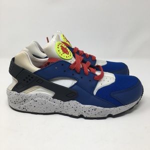 nike huarache blue and red